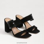 נשים הַנעָלָה Sam Edelman פרד עקב דלטון זמש שחור 4XL22X565