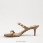 נשים הַנעָלָה Sam Edelman פרד עקב חתולים של פאלמה קרם צ'אי 4XL22X492 - Image 4