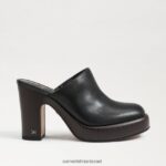 נשים הַנעָלָה Sam Edelman פרד עקב שילה עור שחור 4XL22X714 - Image 2