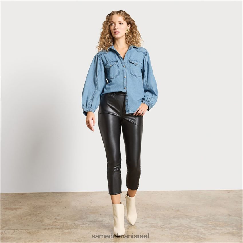 d7a0d7a9d799d79d_d79cd791d795d7a9_sam_edelman_d797d795d79cd7a6d7aa_d792d799d7a0d7a1_d7a9d79c_d7a4d790d7a8d794_d7a4d79cd799d7a1.jpg נשים לבוש Sam Edelman חולצת ג'ינס של פארה פליסדות 4XL22X1234 - Image 1