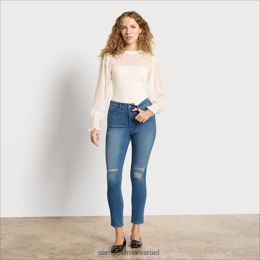 d7a0d7a9d799d79d_d79cd791d795d7a9_sam_edelman_d79ed79bd7a0d7a1_d799d7a9d7a8_d793d7a7_d791d7a7d795d79ed794_d792d791d795d794d794.jpg נשים לבוש Sam Edelman מכנס ישר דק בקומה גבוהה נסיעת אוקיינוס 4XL22X1229 - Image 1