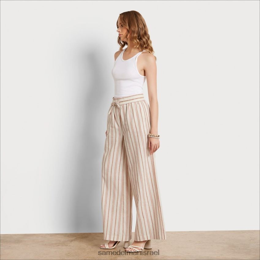 d7a0d7a9d799d79d_d79cd791d795d7a9_sam_edelman_d79ed79bd7a0d7a1_d7a8d79a_carrie_d7a4d7a1_d79cd791d79f_4xl22x1071.jpg נשים לבוש Sam Edelman מכנס רך Carrie פס לבן 4XL22X1071 - Image 1