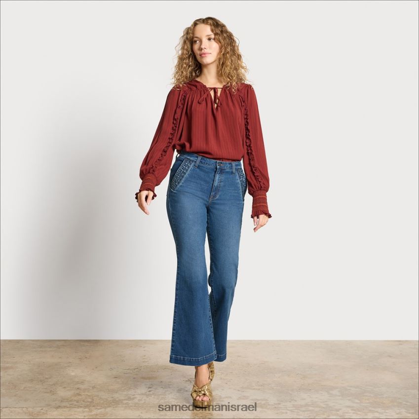 d7a0d7a9d799d79d_d79cd791d795d7a9_sam_edelman_d79ed79bd7a0d7a1d799_d794d7aad79cd7a7d797d795d7aa_d792d791d795d794d799d79d_d7a8.jpg נשים לבוש Sam Edelman מכנסי התלקחות גבוהים ריקוד ירח 4XL22X1224 - Image 1