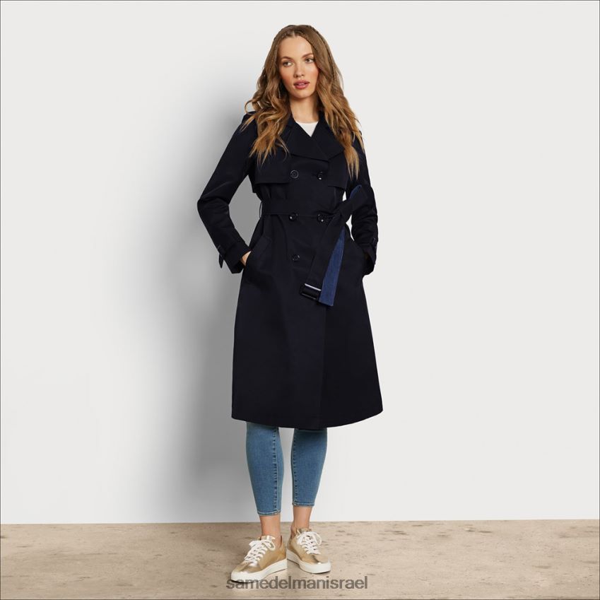 d7a0d7a9d799d79d_d79cd791d795d7a9_sam_edelman_d79ed7a2d799d79c_d798d7a8d7a0d7a5_d797d792d795d7a8d794_d797d799d79c_d794d799d79d.jpg נשים לבוש Sam Edelman מעיל טרנץ' חגורה חיל הים 4XL22X1191 - Image 1