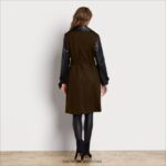 נשים לבוש Sam Edelman מעיל טרנץ' צמר מדיה מעורבת ירוק צבאי 4XL22X1280 - Image 4