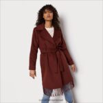 נשים לבוש Sam Edelman מעיל פרנזים לעטוף חגורה עַרמוֹן 4XL22X1238 - Image 3