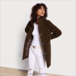 נשים לבוש Sam Edelman מעיל שרלינג מזויף זית טוסקנה 4XL22X1275 - Image 3