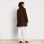 נשים לבוש Sam Edelman מעיל שרלינג מזויף זית טוסקנה 4XL22X1275 - Image 4