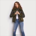 נשים לבוש Sam Edelman פחזנית קצרה עם ברדס זית 4XL22X1252 - Image 3