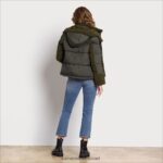 נשים לבוש Sam Edelman פחזנית קצרה עם ברדס זית 4XL22X1252 - Image 4