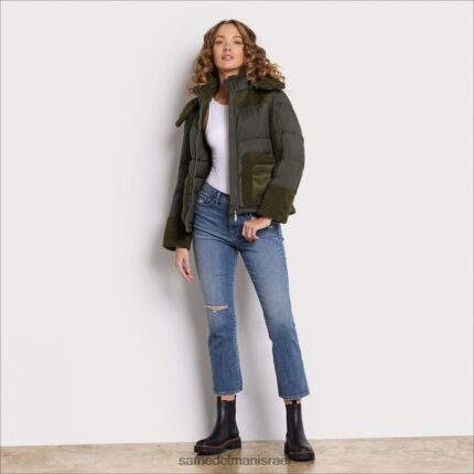 נשים לבוש Sam Edelman פחזנית קצרה עם ברדס זית 4XL22X1252