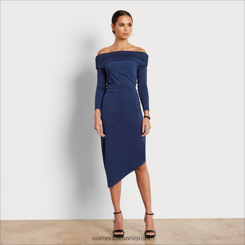 d7a0d7a9d799d79d_d79cd791d795d7a9_sam_edelman_d7a9d79ed79cd7aa_d79ed799d793d799_d79ed797d795d7a5_d79cd79bd7aad7a3_d797d799d79c.jpg נשים לבוש Sam Edelman שמלת מידי מחוץ לכתף חיל הים 4XL22X1148 - Image 1