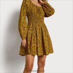 נשים לבוש Sam Edelman שמלת מיני לורה שמן זית 4XL22X1236 - Image 3