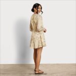 נשים לבוש Sam Edelman שמלת מיני rainey פרחוני צהוב 4XL22X1181 - Image 4