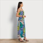 נשים לבוש Sam Edelman שמלת מקסי פרפר מולטי שחור 4XL22X1164 - Image 2