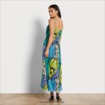 נשים לבוש Sam Edelman שמלת מקסי פרפר מולטי שחור 4XL22X1164 - Image 4