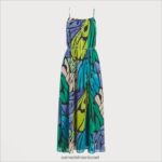 נשים לבוש Sam Edelman שמלת מקסי פרפר מולטי שחור 4XL22X1097 - Image 5