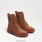 ילדים הַנעָלָה Sam Edelman אתחול קרבי של lydell זה cuoio עור חום 4XL22X1009