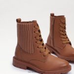 ילדים הַנעָלָה Sam Edelman אתחול קרבי של lydell זה cuoio עור חום 4XL22X1009 - Image 7
