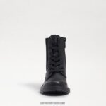 ילדים הַנעָלָה Sam Edelman אתחול קרבי של lydell עור שחור 4XL22X1010 - Image 3