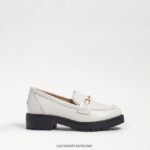 ילדים הַנעָלָה Sam Edelman טולי לופר עור קופסא לבן בוהק 4XL22X921 - Image 2