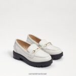 ילדים הַנעָלָה Sam Edelman טולי לופר עור קופסא לבן בוהק 4XL22X921