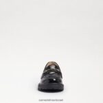 ילדים הַנעָלָה Sam Edelman טולי לופר עור קופסה שחורה 4XL22X922 - Image 3