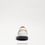 ילדים הַנעָלָה Sam Edelman טולי לופר עור קופסא לבן בוהק 4XL22X921 - Image 3