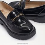 ילדים הַנעָלָה Sam Edelman טולי לופר עור קופסה שחורה 4XL22X922 - Image 7
