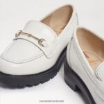 ילדים הַנעָלָה Sam Edelman טולי לופר עור קופסא לבן בוהק 4XL22X921 - Image 7