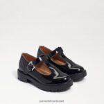 ילדים הַנעָלָה Sam Edelman לופר סוליה של taelor lug עור קופסה שחורה 4XL22X927