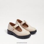ילדים הַנעָלָה Sam Edelman לופר סוליה של taelor lug עור קופסת שנהב מודרני 4XL22X928