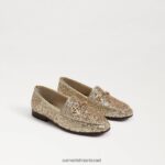 ילדים הַנעָלָה Sam Edelman לוריין ביט לופר זהב ענבר 4XL22X908