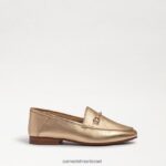 ילדים הַנעָלָה Sam Edelman לוריין ביט לופר עור עלי זהב 4XL22X902 - Image 2