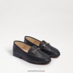 ילדים הַנעָלָה Sam Edelman לוריין ביט לופר עור שחור 4XL22X901