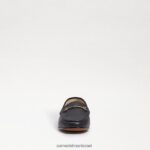 ילדים הַנעָלָה Sam Edelman לוריין ביט לופר עור שחור 4XL22X901 - Image 3