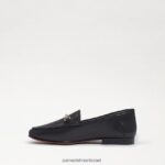 ילדים הַנעָלָה Sam Edelman לוריין ביט לופר עור שחור 4XL22X901 - Image 4