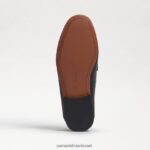 ילדים הַנעָלָה Sam Edelman לוריין ביט לופר עור שחור 4XL22X901 - Image 6