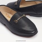 ילדים הַנעָלָה Sam Edelman לוריין ביט לופר עור שחור 4XL22X901 - Image 7