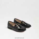 ילדים הַנעָלָה Sam Edelman לוריין ביט לופר פטנט שחור 4XL22X909