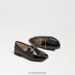 ילדים הַנעָלָה Sam Edelman לוריין ביט לופר פטנט שחור 4XL22X909 - Image 7