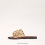 ילדים הַנעָלָה Sam Edelman מגלשת ג'ובאנה עלה זהב 4XL22X1026 - Image 4