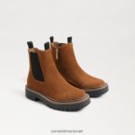 ילדים הַנעָלָה Sam Edelman מגף לגונה צ'לסי גבול חום 4XL22X976
