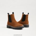 ילדים הַנעָלָה Sam Edelman מגף לגונה צ'לסי גבול חום 4XL22X976 - Image 7
