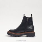 ילדים הַנעָלָה Sam Edelman מגף לגונה צ'לסי עור שחור 4XL22X968 - Image 4