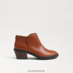 ילדים הַנעָלָה Sam Edelman מגפף קרסול חום כהה 4XL22X1006 - Image 2