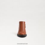 ילדים הַנעָלָה Sam Edelman מגפף קרסול חום כהה 4XL22X1006 - Image 3