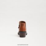 ילדים הַנעָלָה Sam Edelman מגפף קרסול חום כהה 4XL22X1006 - Image 5