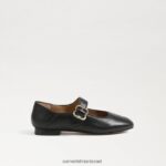 ילדים הַנעָלָה Sam Edelman מיכאלה מרי ג'יין עור שחור 4XL22X915 - Image 2