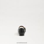 ילדים הַנעָלָה Sam Edelman מיכאלה מרי ג'יין עור שחור 4XL22X915 - Image 5